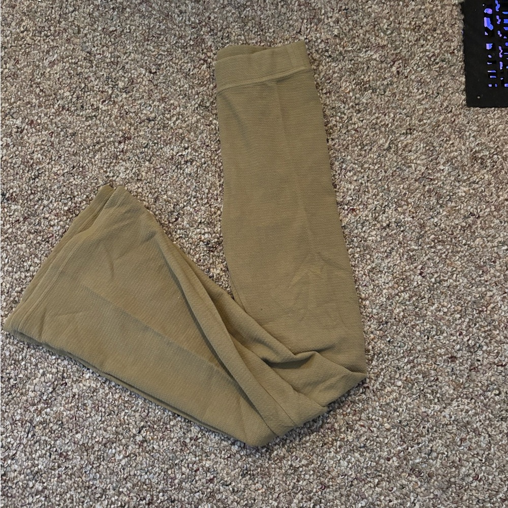 Aerie Tan Leggings Smooth Texture Full-Length